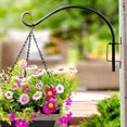 thumbnail image 2 of Swivel Plant Hanger Bracket: 12-Inch Bird Feeder Hanger for Outdoor Wall Mount - Heavy-Duty Outside Plant Hook for Hanging Flower Baskets, 2 of 30