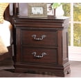 thumbnail image 2 of Martel Queen Louis Philippe 5 Piece Bedroom Set with Chest in Dark Cherry Finish, 2 of 4