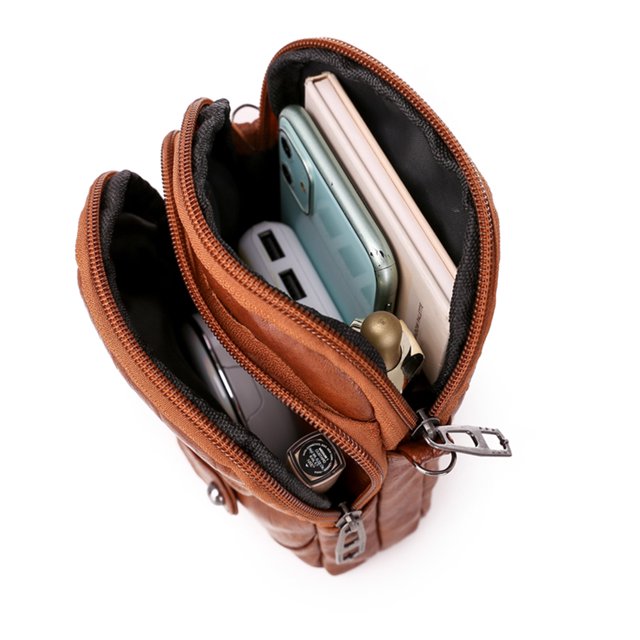 Bolsa de hombro de color puro retro para mujer de hombro de cuero de PU suave Mini monedero Sywqhk Para Estrenar