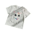 thumbnail image 1 of Dsscvnef T-Shirts pour Filles, Manches Courtes, Col Rond, Été, 6-7 Ans, 1 of 4