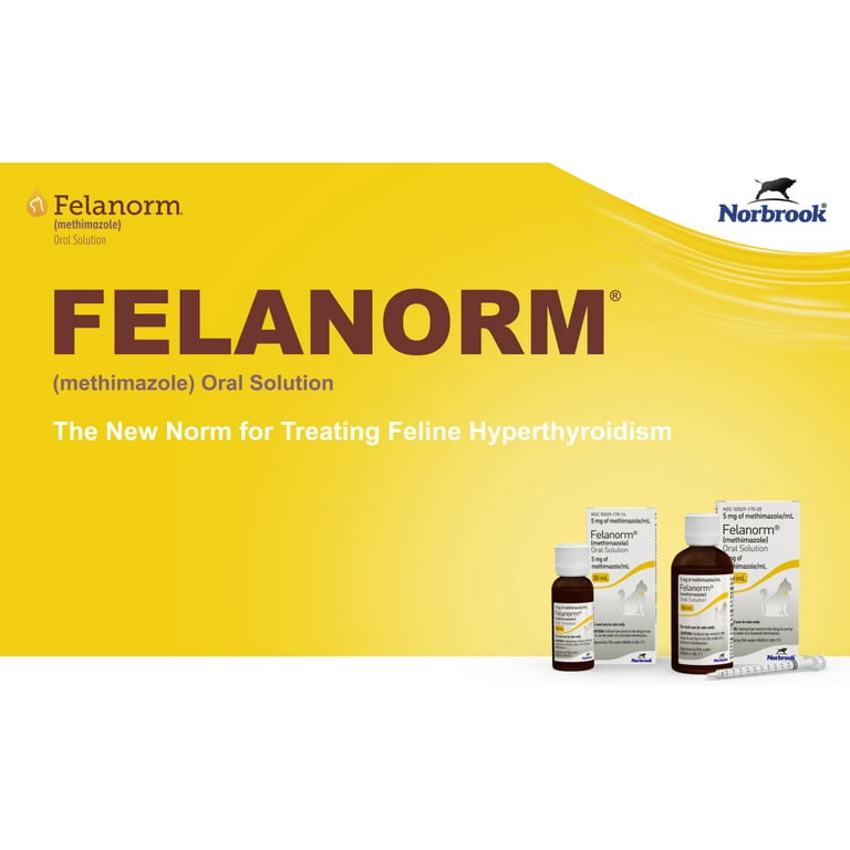 Felanorm (Methimazole) Oral Suspension for Cats 5mg/mL, 30mL HSA