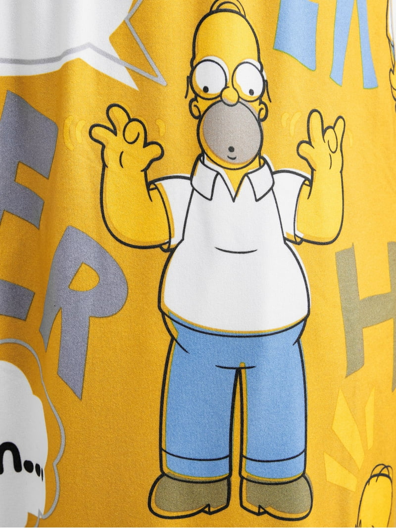 The Simpsons Men's Hecka Homers Sleep Lounge Pants, Yellow, 2XL