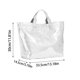 thumbnail image 3 of Bolso de PVC para mujer | Bolso de trabajo de gran capacidad con estampado de letras | Impermeable y fácil de limpiar | 33 x 14 x 30 cm, 3 of 6