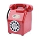 thumbnail image 1 of Figura decorativa de alcancía con forma de teléfono retro, con esfera para ahorrar dinero Rojo, 1 of 9