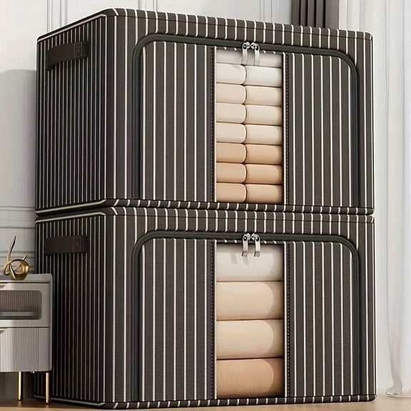 Beth Storage Bins Black Clothes Storage Bins Foldable Oxford Fabric Storage Box