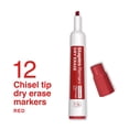 thumbnail image 2 of Staples Remarx Dry Erase Marker Chisel Tip Red 12/Pack (ST62938), 2 of 6