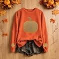thumbnail image 3 of Wooowa Womens Autumn/Winter Sweatshirts Halloween Casual Pullover Tops Oversized Long Sleeve Crewneck Shirts, 3 of 6