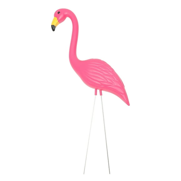 1Pc Plastic Flamingos Ornament Bird Figurine Handicrafts Wedding Party Supplies