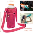 thumbnail image 3 of Bolsa Portavasos Correr Bolsa portavasos portátil Bolsa de red de malla para botella de agua para correr (rosa roja) Likrtyny Para Estrenar, 3 of 3