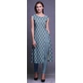 thumbnail image 2 of Bimba Sleeveless Kurta Printed Women Straight Kurti Indian Summer Clothing, 2 of 6
