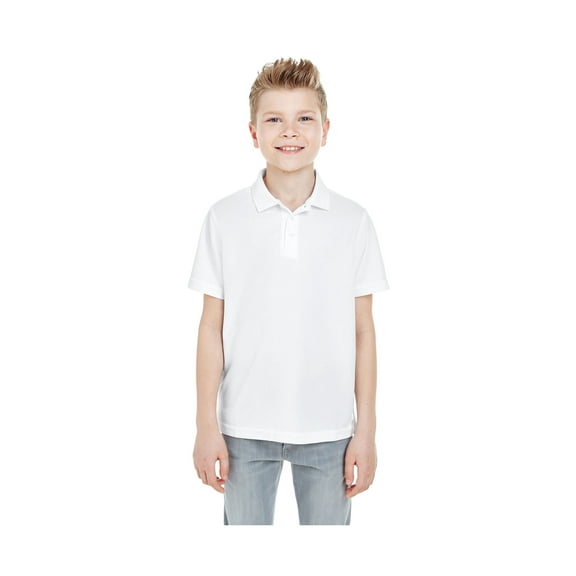 UltraClub Big Boy's Cool & Dry Mesh Pique Polo Shirt, Style 8210Y