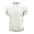 thumbnail image 2 of pstuiky camisetas de manga corta para hombre, Blusas casuales de cuello redondo y manga corta transpirables de malla con cuello de color sólido para hombre camisetas de hombre xxl, 2 of 6