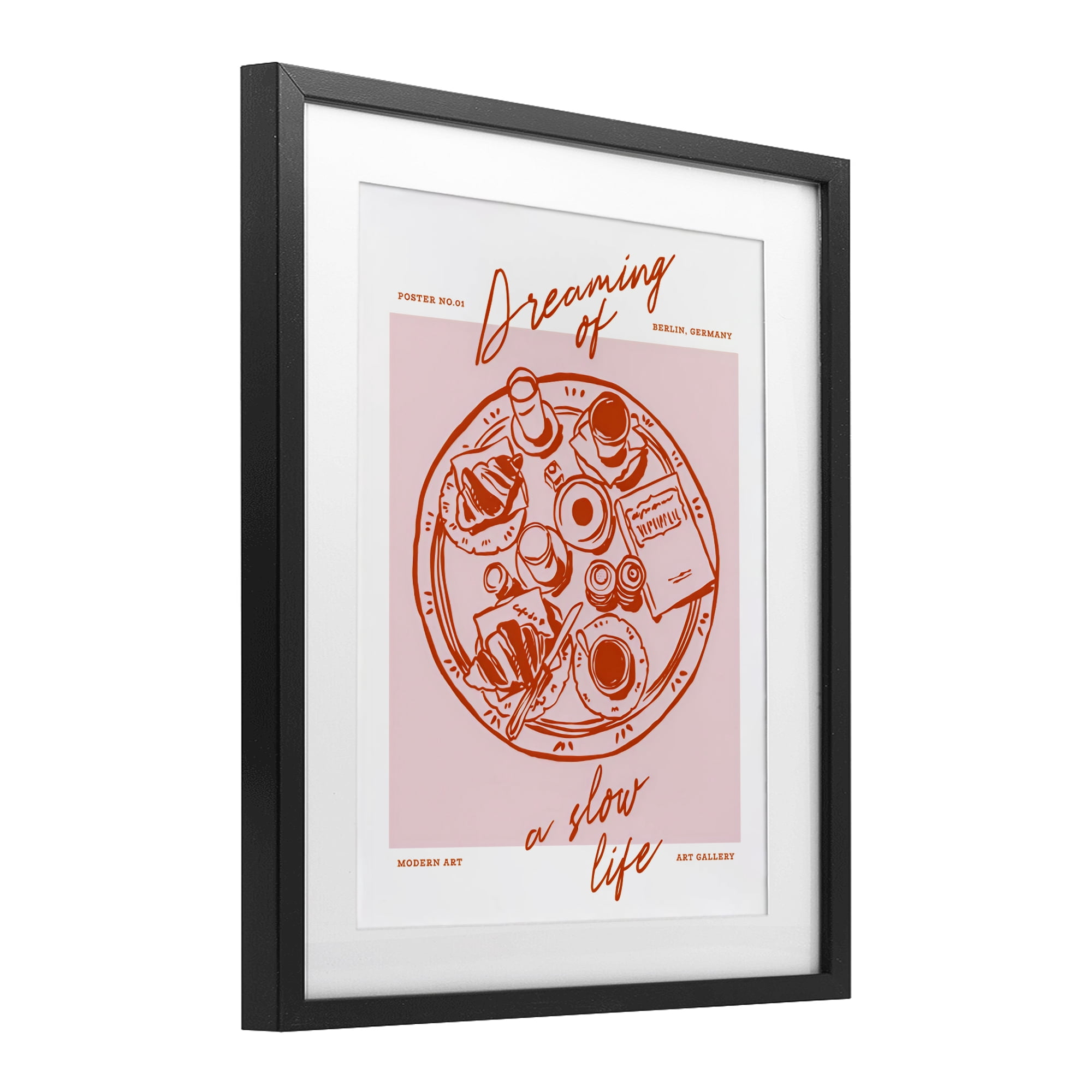 Stupell Industries Dreaming Of A Slow Life Black Framed Print Under Glass, design by The Prints Vibe