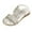 Silver, variant on Ediodpoh Girl Princess Sandals Rhinestone Slingback Sandals Sandals Elastic Ankle Strap Casual Bohemian Beach Shoes Girl Sandals Silver 10