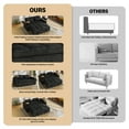 thumbnail image 3 of Aukfa 65"W Convertible 3-in-1 Sofa Bed with Storage, Queen Chenille Sleeper Couch with USB/Type-C Ports & Rotating Side Table,Black, 3 of 9