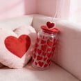 thumbnail image 2 of Lovely Water Bottle - Valentine’s Day Gift for Girlfriend, Durable Reusable Home Drinkware, Leakproof Portable Daily Cup, Cute Decorative Hydration Bottle, Lightweight Gifting Vessel, 20oz, B, 2 of 3