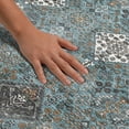 thumbnail image 3 of Addison Rugs Mayfield Premium Machine Washable Traditional Global Teal Rectangle Rug, 10' x 14', 3 of 8