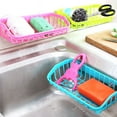 thumbnail image 4 of UDIYO Double Suction Cup Sink Sponge Soap Holder Kitchen Bathroom Drain Storage Rack, 4 of 7