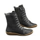 thumbnail image 2 of Botas de tubo medio para mujer Moda para mujer Estilo vintage Cremallera sólida Zapatos planos Tobillo Botas cortas Wmkox8yii  sa2607, 2 of 3