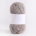 thumbnail image 1 of Gorro de lana polar de mohair con puntos de colores, hilo tejido a mano, bufanda, sombrero, bolso, material para muñecas listo para usar, hilo, 1 of 6
