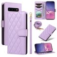 thumbnail image 1 of Samsung Galaxy S10 Plus Étui de Téléphone, Portefeuille à Rabat Réglable avec Lanière Magnétique et Fentes pour Cartes, 1 of 5