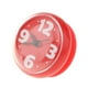 thumbnail image 4 of Reloj de baño moderno de pared, con ventosa, resistente al agua para estudio, oficina y rojo, 4 of 8
