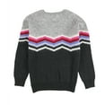 thumbnail image 2 of P.J. Salvage Womens Colorblocked Pullover Sweater, Grey, Small, 2 of 2