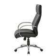 thumbnail image 2 of Boss Office Products High Back Executive Chair with Black Upholstery-Finish:Aluminum, 2 of 2
