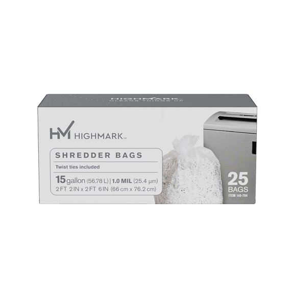 Bolsas para Trituradora Highmark DP00704 de 15 Galones Caja con 25 Piezas