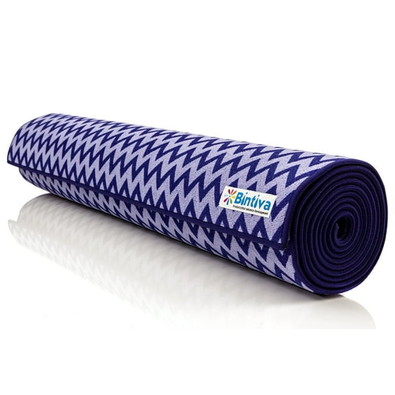 Yoga Mat 2 in 1 Towel and mat Combination Eco Friendly Unique Non Slip "Fusion" Mat - Blue