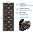 thumbnail image 2 of Colorful Skull Flower Pattern Hot Yoga Mat Towel Non Slip for Hot Yoga - Quick-Drying Yoga Mat Cover with 4 Corner Pockets with Travel Bag - Hot Yoga Towel Non Slip 74"x26", 2 of 6