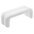 thumbnail image 4 of Accent Chair Bench Ottoman, White, Fabric, Living Kitchen Cafe Bistro Hospitality Restaurant, Modern Contemporary HB36694, 4 of 9