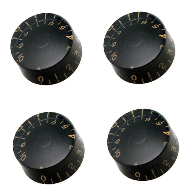 Botón de tono de volumen de tapa eléctrica de la perilla de guitarra para EPI LP Black 4pcs