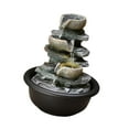 thumbnail image 2 of jifeng Tiered Indoor Waterfall s Resin Crafts Desktop with River Rocks C, 2 of 9