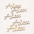 thumbnail image 5 of 20 tarjetas de lugar con nombre de boda grabadas personalizadas, placa de nombre cortada con láser para decoración de mesa para fiesta de cumpleaños o boda, 5 of 5