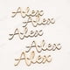 thumbnail image 5 of 20 tarjetas de lugar con nombre de boda grabadas personalizadas, placa de nombre cortada con láser para decoración de mesa para fiesta de cumpleaños o boda, 5 of 5