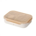 thumbnail image 1 of Matoen12 Bento Box Adult Lunch Box Plastic Sealed Insulation Bento Box 1150ml with Tableware, Microwave Safe, Yellow, 1 of 7