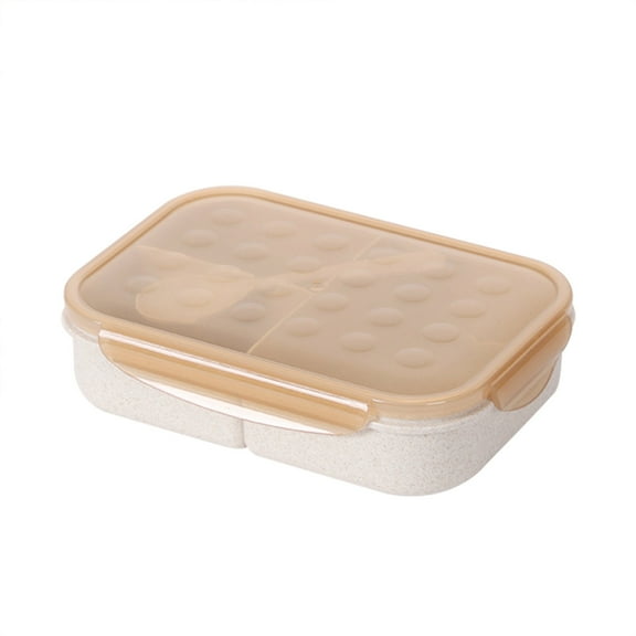 Tunhigl 38oz Bento Box with Utensils - Leak-Proof, Microwave-Safe Lunch Container for Office, College & Picnics Yellow