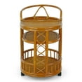 thumbnail image 7 of SK New Interiors Trolly Moving Serving Cart Bar Table ECO Natural Rattan Wicker Handmade, Colonial, 7 of 7
