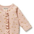 thumbnail image 3 of Wilson+Frenchy Organic Waffle Ruffle Zipsuit - Little Fleur (6-12 Months), 3 of 5