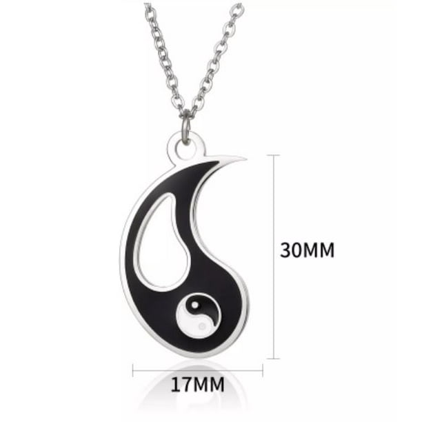 Collares colgante Yin Yang plata ley - Oferta Limitada en Stock