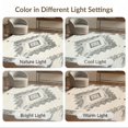 thumbnail image 7 of ODIKA 2'x3' Washable Doormat Beige Boho Large Geometric Trellis Border Neutral Dining Lattice for Entryway, Kitchen, Laundry Room, Non-Slip, Low Pile, 7 of 7