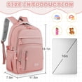 thumbnail image 5 of DAKIMOE School Backpack for College High Middle School Fashion Student Bag Teen Bookbag Laptop Backpack Women Travel Daypacks, 5 of 7