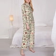 thumbnail image 3 of Lsque Squirrel In The Forest Pattern Long Sleeve Pajama Set for Women - Soft 2-Piece Sleepwear and Loungewear Set with Pockets, Comfy Nightwear-Small, 3 of 7