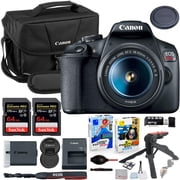 Canon EOS Rebel T7 DSLR Camera with 18-55mm Lens Bundle with Canon 200ES EOS Shoulder Bag + 2X 64GB Extreme Memory Cards + Accessory Kit