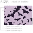 thumbnail image 2 of Halloween Flying Black Bat Silhouette Violet Background Small Area Rug, Non-Slip Door Mat Indoor Floor Mat, Washable Kitchen Rug Entrance DMat for Bedroom Living Room, 2 of 7