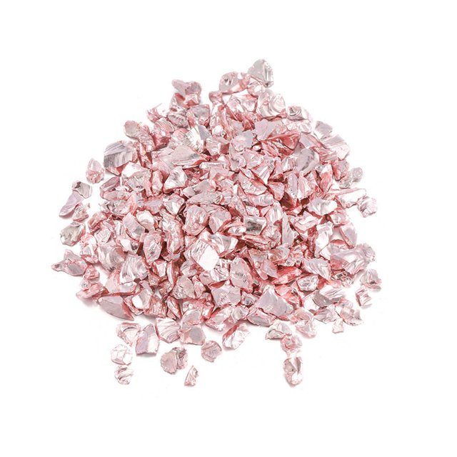 2 Bag Crushed Stone Filler Beautiful Wear Resistant Coloured Glaze Mini Chips Decorative Rocks for Home