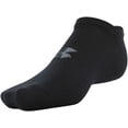 thumbnail image 2 of Calcetines Under Armour Essential Lite No Show, 6 pares, negros, 2 of 4