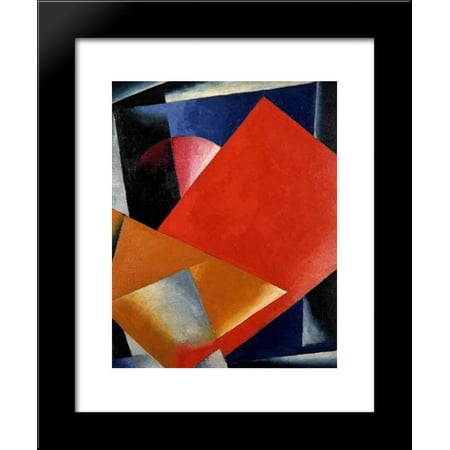Architectonics in Painting 20x24 Framed Art Print by Popova, Lyubov