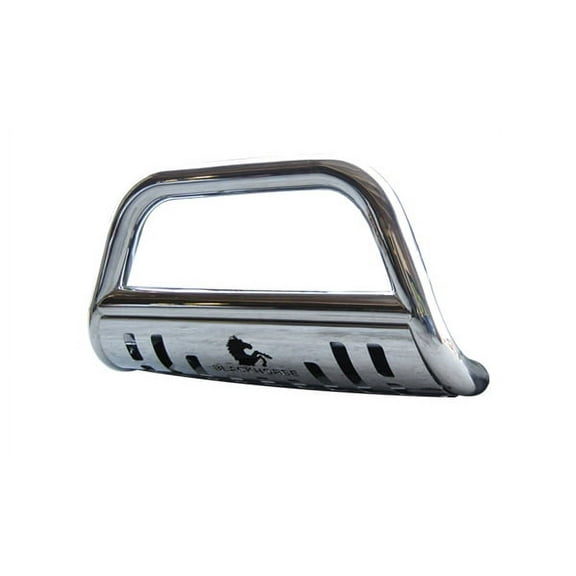 Black Horse Bull Bar Skid Plate Stainless Steel Compatible with 2020-2024 Jeep Gladiator 2018-2024 Jeep Wrangler-BBJPWR18-SP